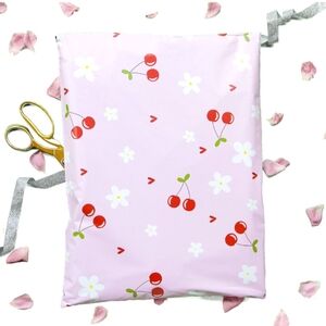 20 7.5"x10.5""Poly Mailers Pink Cherry 🍒 Print Waterproof